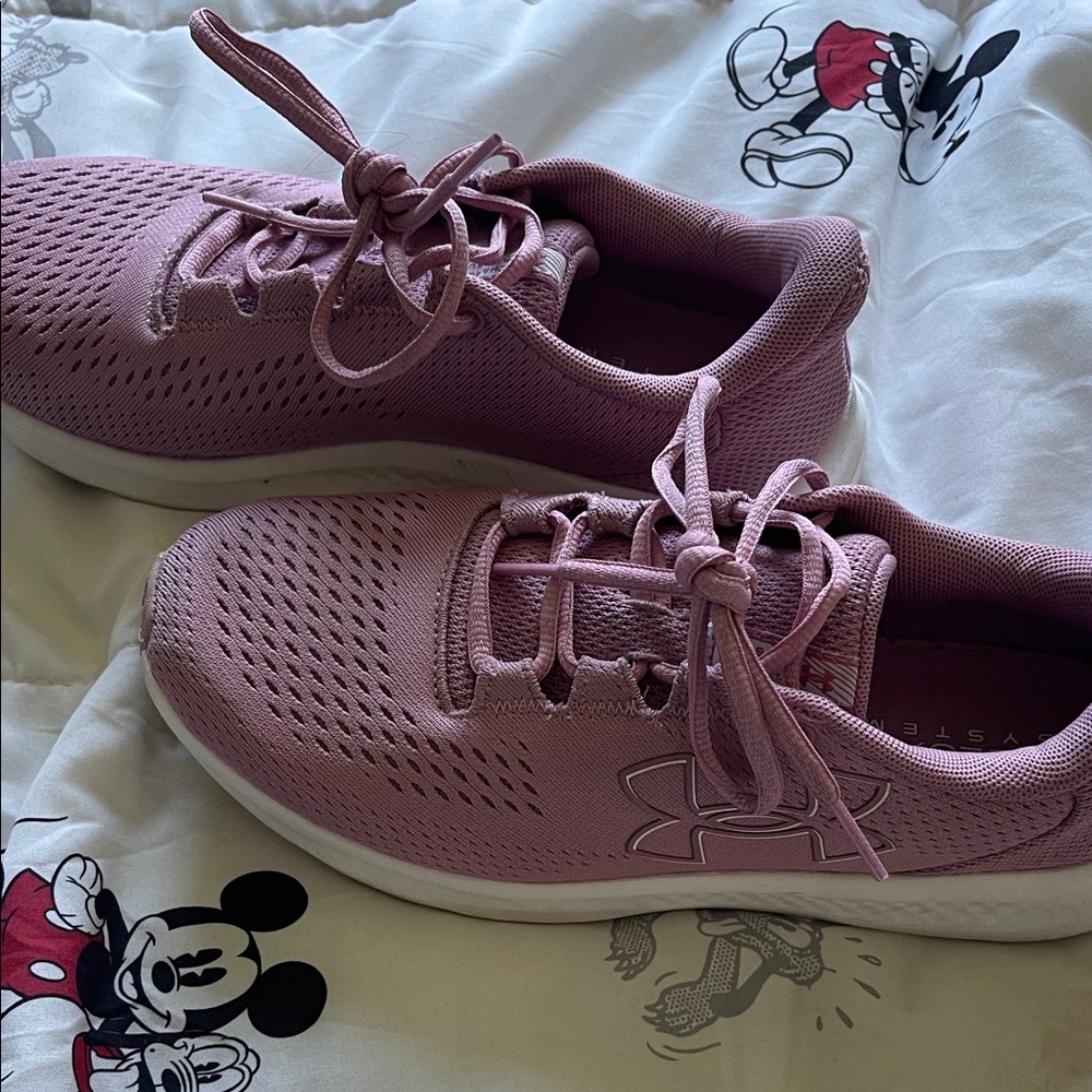 Under Armour Dusty Rose Knit Running Shoes